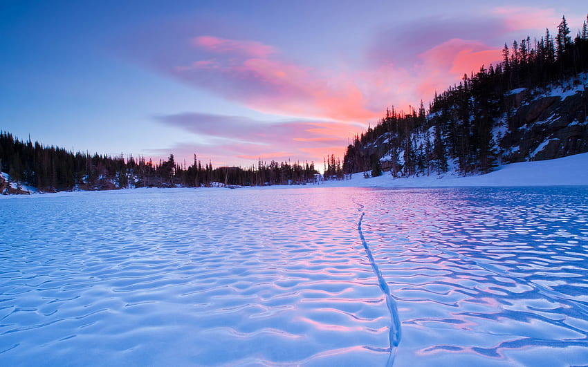 Frozen Lake, Lake Baikal HD wallpaper