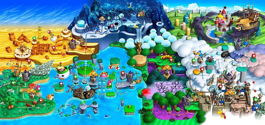 New Super Mario Bros. Wii , Videospiel, HQ New Super Mario Bros. Wii . 2019 HD-Hintergrundbild