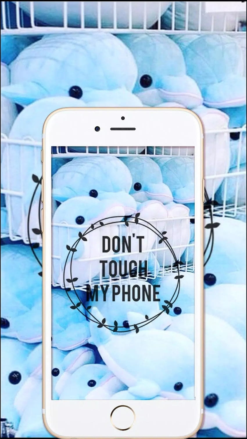 No toques mi teléfono en vivo, marco de iPhone fondo de pantalla del teléfono