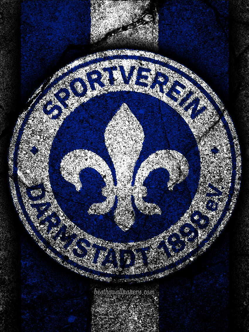SV Darmstadt 98, electric blue, symbol HD phone wallpaper