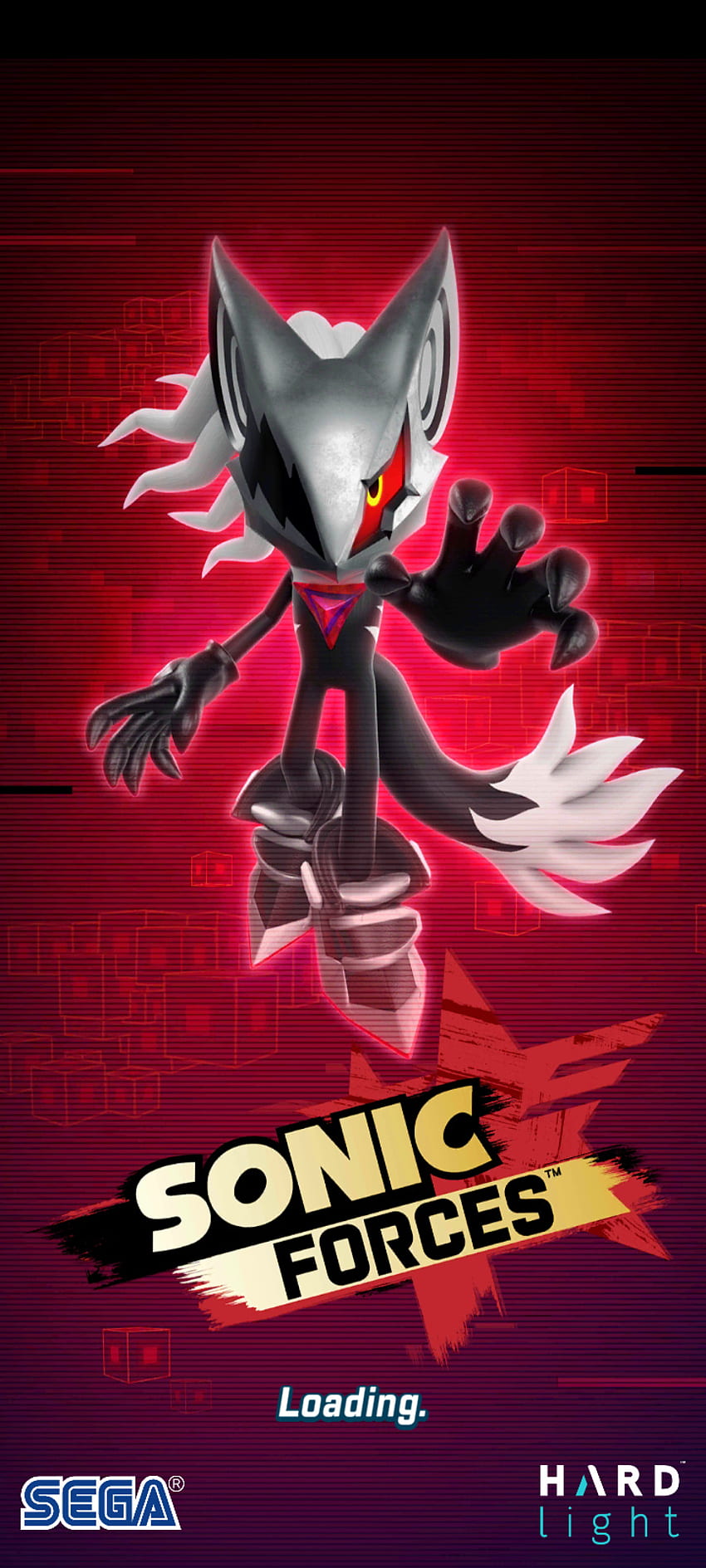 Sonic forces, red, art HD phone wallpaper