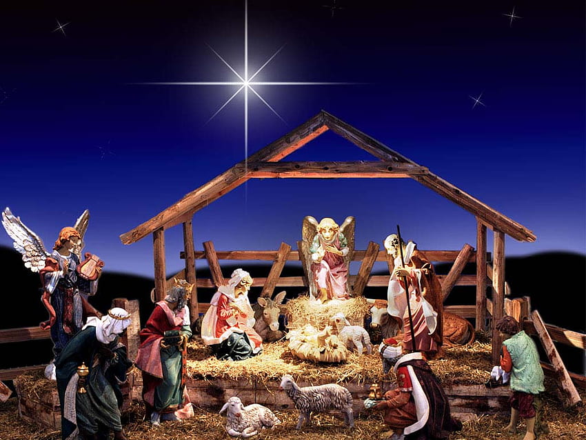 Christmas Nativity Scene for – Daily Background, Navity Scene HD wallpaper