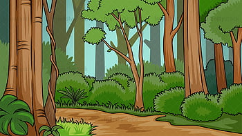 Forest cartoon HD wallpapers | Pxfuel