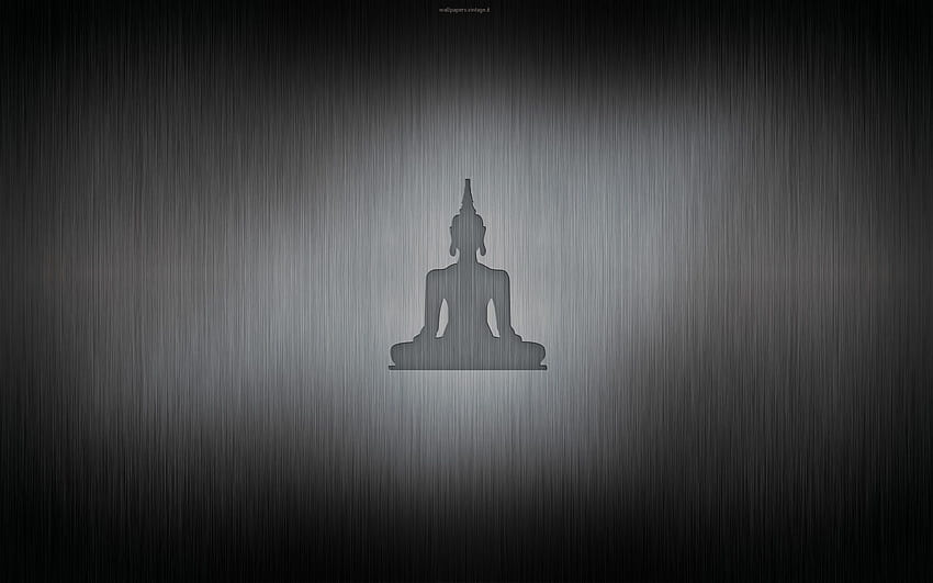 Buddha - iPad iPhone, Black and White Buddha HD wallpaper