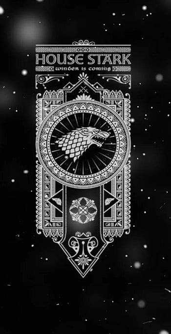 House Stark #gameofthrones #got #housestark #stark #iphonewallpaper  #direwolf #wolf | Game of thrones art, House stark logo, Game of thrones