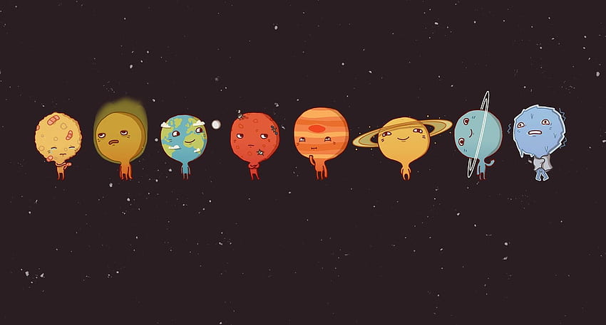 Solar System Drawing. for personal, Planet Aesthetic HD wallpaper