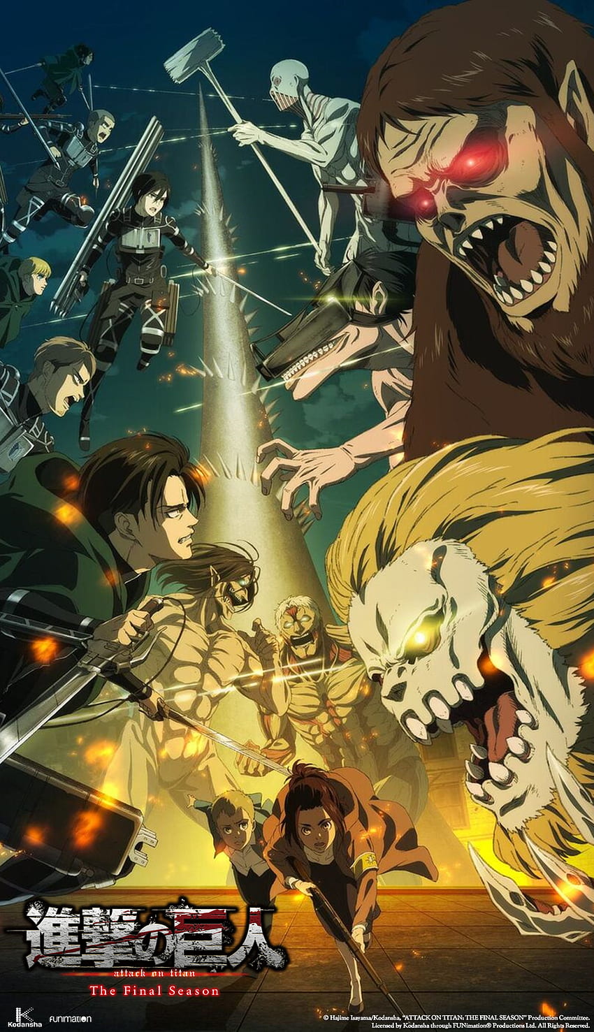 AOT: Последният сезон за iPhone: R Titanfolk, Attack On Titan Rumbling HD тапет за телефон