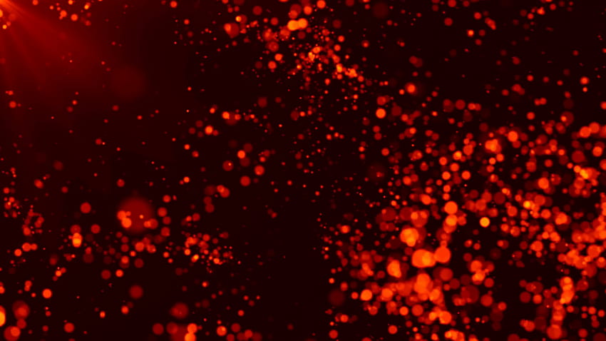 赤い火の背景、火の粒子 高画質の壁紙