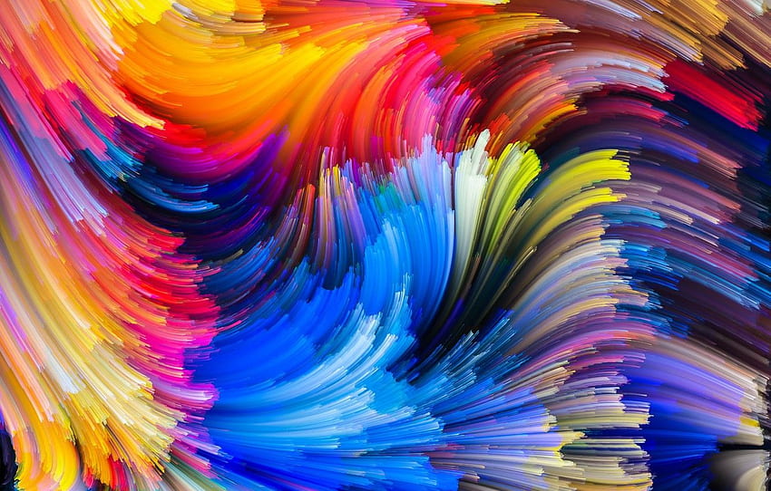 Abstract Rainbow Paint Splash IPhone Mobile HD wallpaper