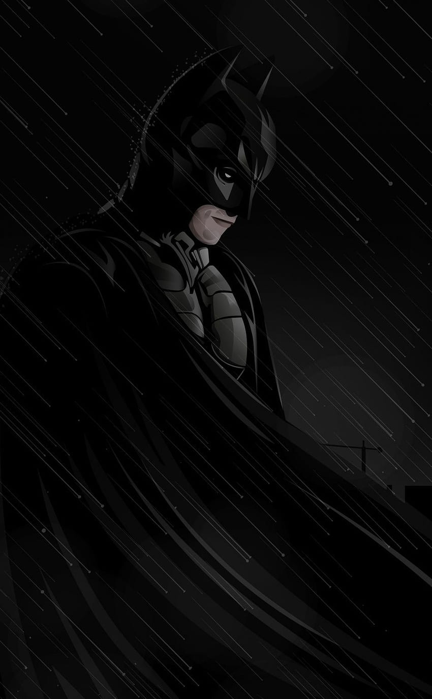 Batman, oscuro, superhéroe, lluvia, arte fondo de pantalla del teléfono |  Pxfuel