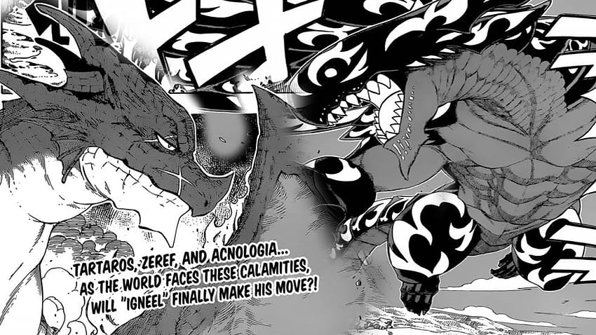 Fairy Tail Chapter 399 Review - Igneel vs Acnologia!!?? + HD wallpaper