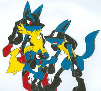 cute riolu and lucario