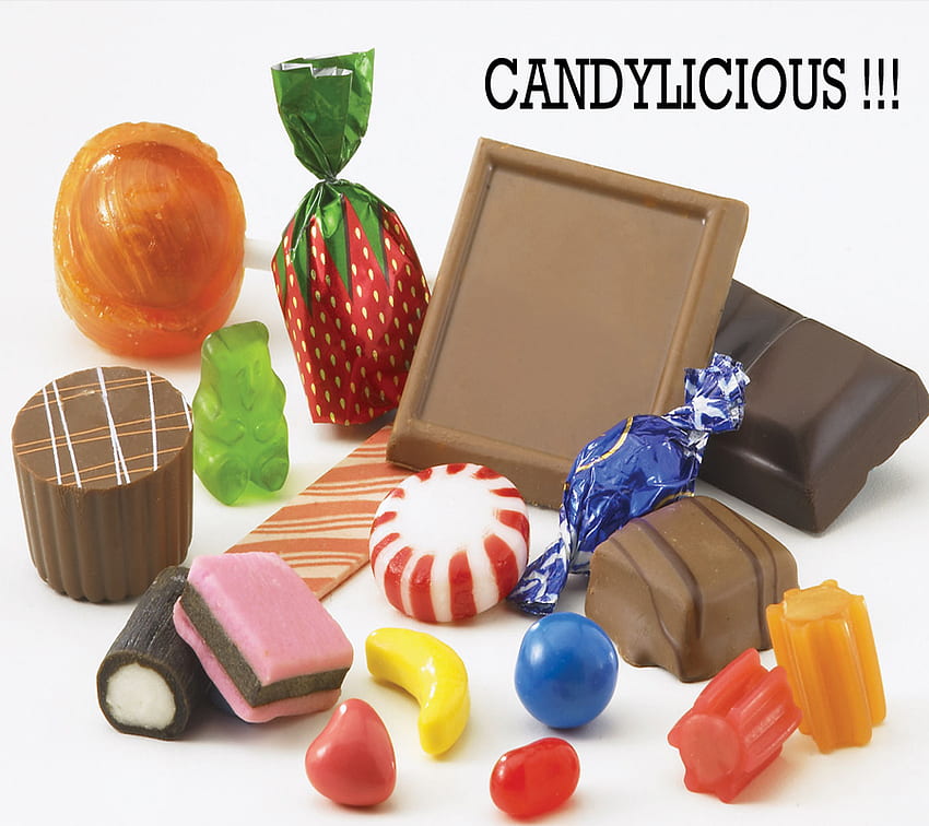 Candylicious !!!, jelly beans, sweeties, chocolates, candies HD wallpaper