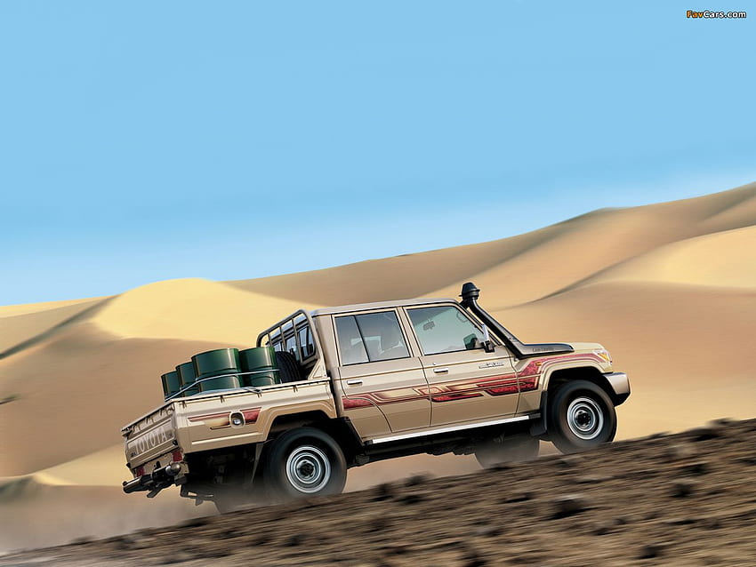 Toyota Land Cruiser z podwójną kabiną, specyfikacja UAE (J79) 2012, Land Cruiser Desert Tapeta HD