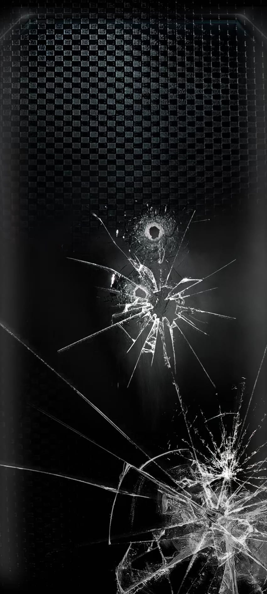 Black Artistic Galaxy, monochrome graphy, sky, Screen Crack, Dark, Damage, Simple HD phone wallpaper