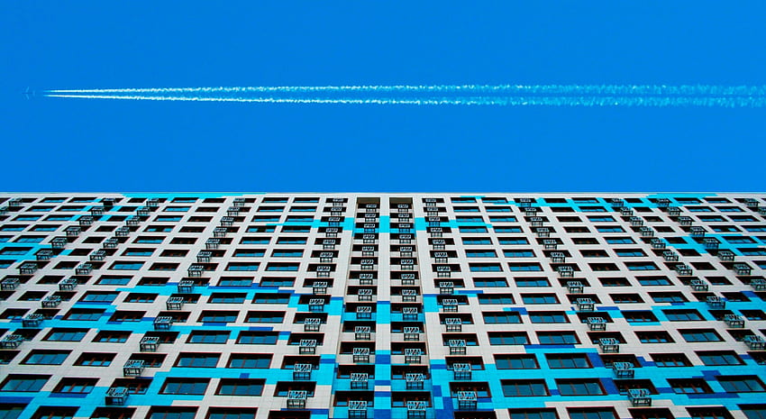 Gebäude, Minimalismus, Flug, Flugzeug, Flugzeug HD-Hintergrundbild