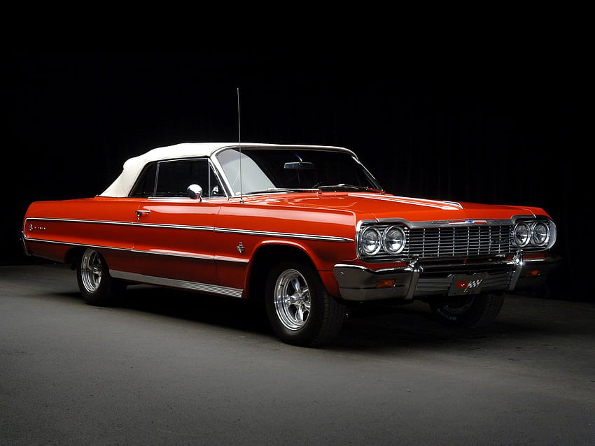 Chevrolet Impala Convertible classic muscle, Classic Chevy Muscle Car HD wallpaper