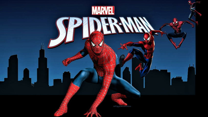 Spiderman Drops In, 背景, Peter Parker, Iron Man, Webs, Villians, TV series, 漫画, アニメ, 1920x1080 only, スーパーヒーロー, 映画, , スパイダーマン 高画質の壁紙