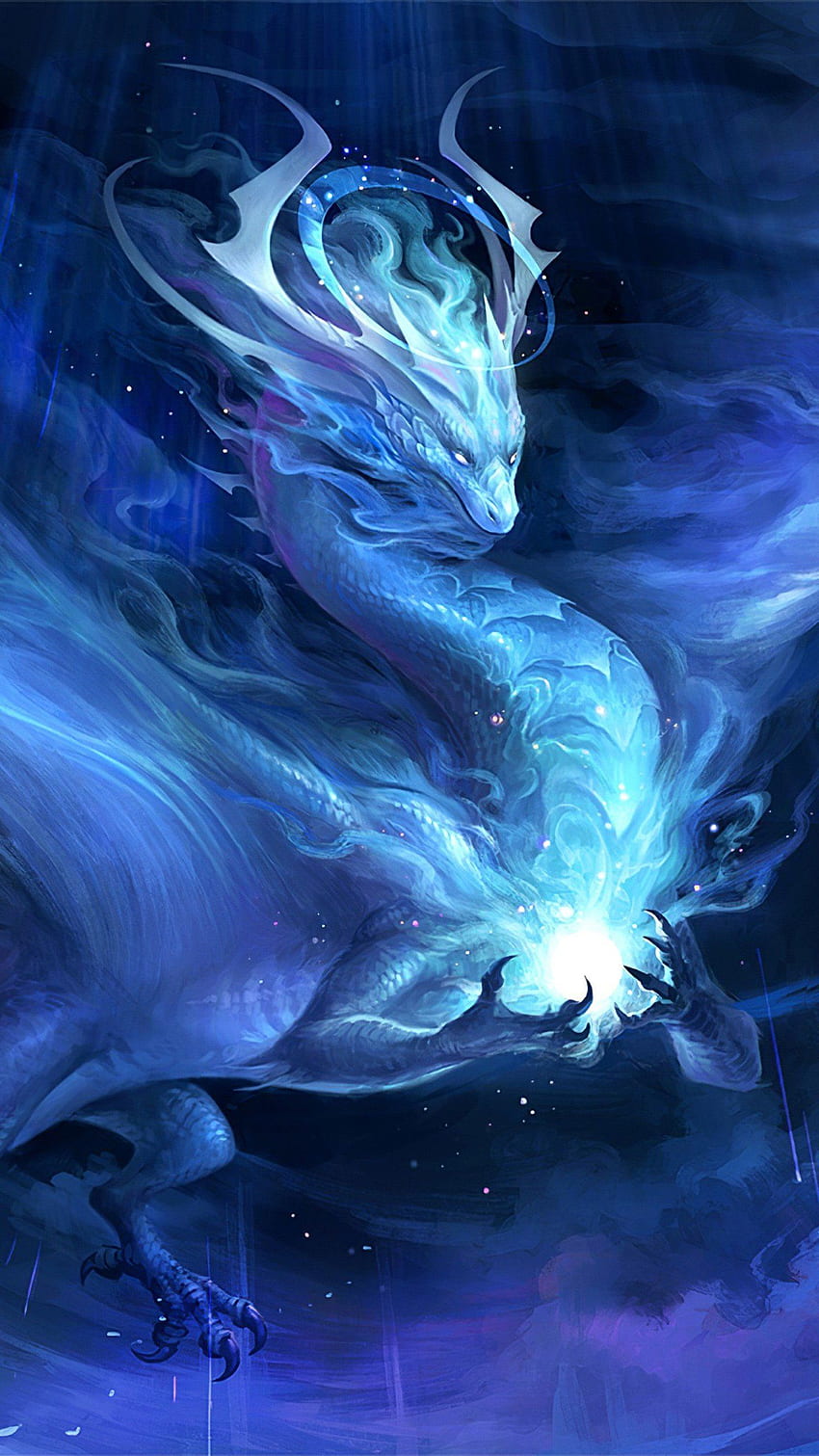 Meteorito Dragón Galaxia Cosmos, Artista y DNI. Arte de criaturas fantásticas, Fantasía de arte de dragón, Arte de criaturas míticas, Mítico hermoso fondo de pantalla del teléfono