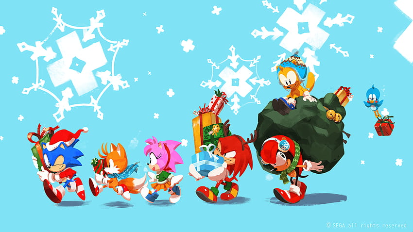 Sonic the Hedgehog - Thank you all so much for, Sonic Christmas HD wallpaper