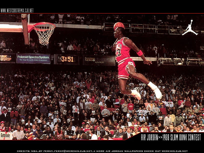 Michael Jordan Dunk, Michael Jordan sei legendär HD-Hintergrundbild