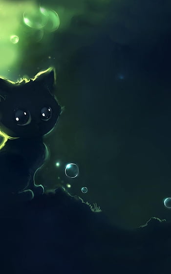 Black Cat Illustration , Simple, Artwork, Apofiss, Water, Black Cats ...