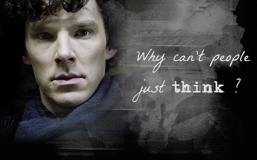 BBC Sherlock คำคมเชอร์ล็อก โฮล์มส์ วอลล์เปเปอร์ HD