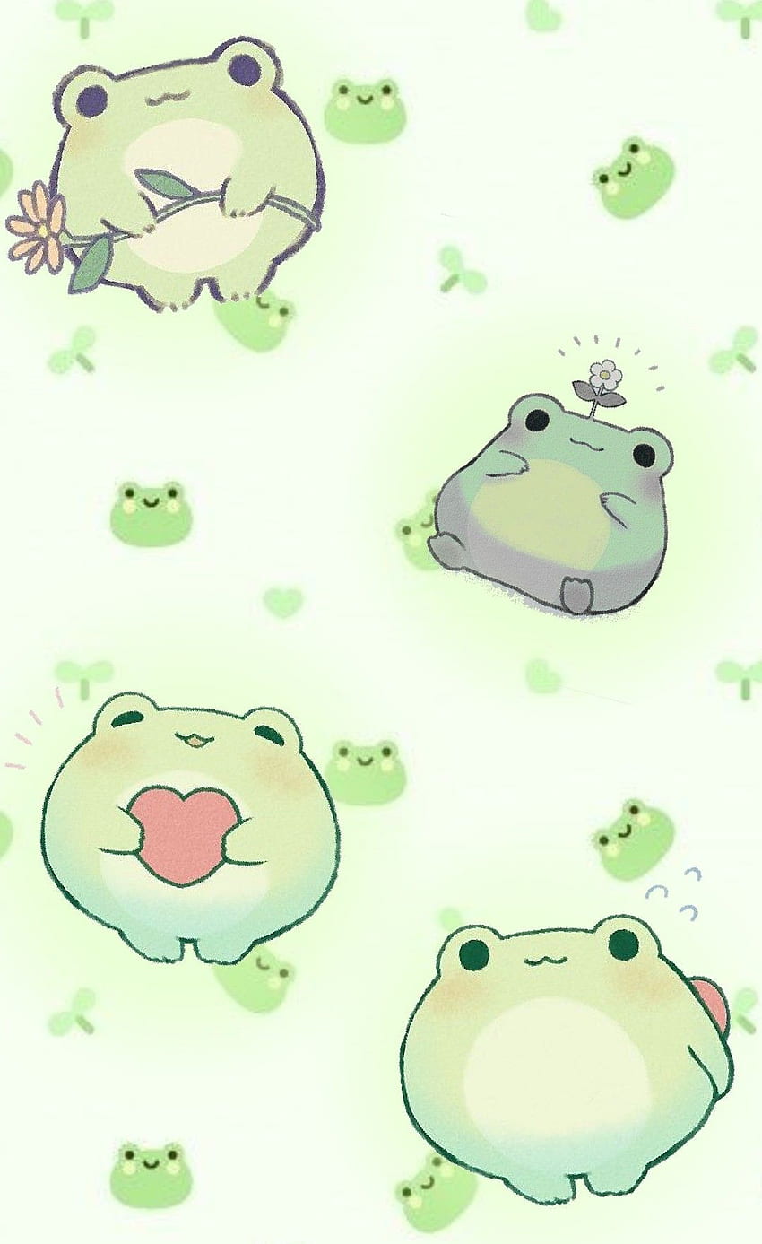 Cute Frog in 2021. Cute little drawings, Frog , Cute animal drawings kawaii HD phone wallpaper