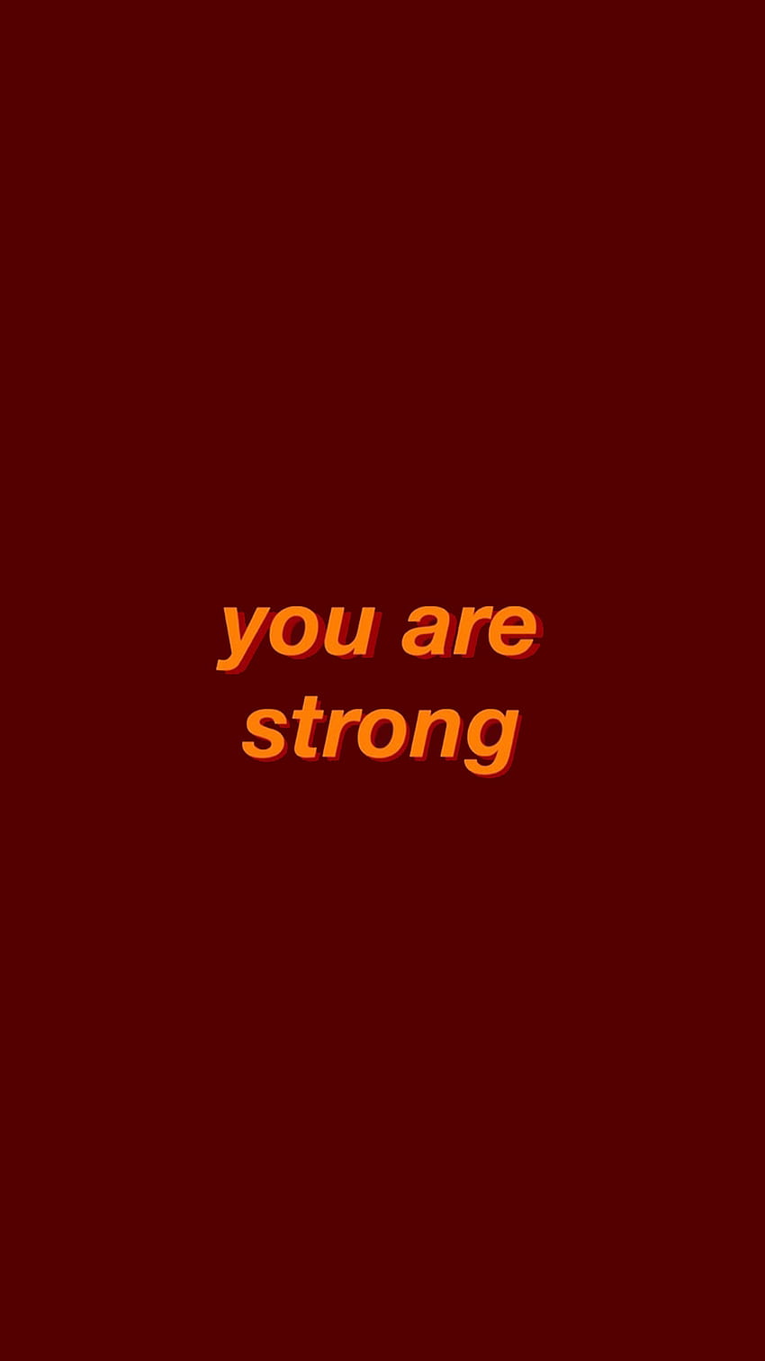 You Are Strong Quote, aesthetic, quotes HD phone wallpaper