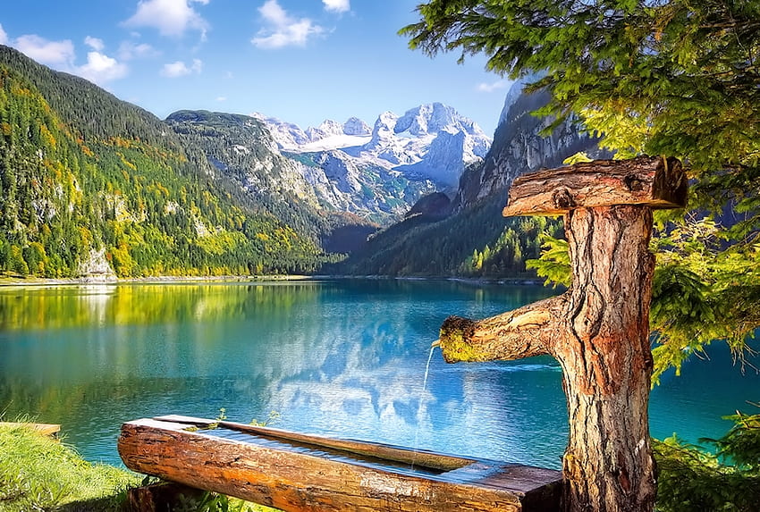 Gosau Gölü, Avusturya, Avusturya, Göl, Doğa, Ağaçlar HD duvar kağıdı