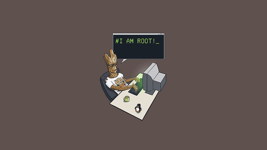 Groot I Am Root, Computer, , , Background HD wallpaper