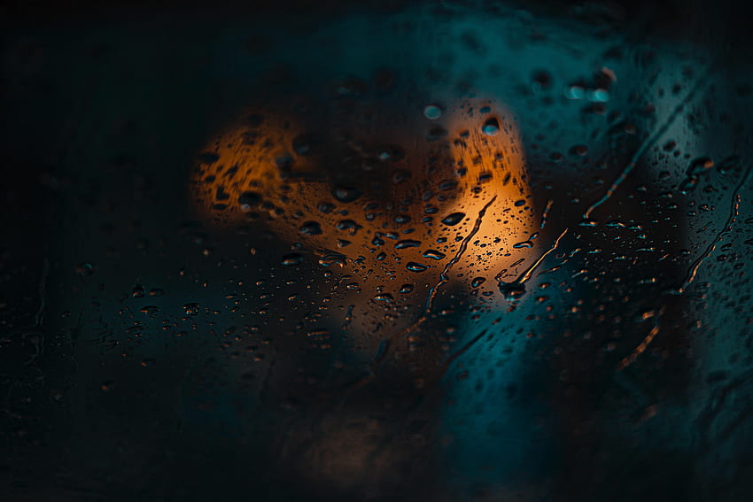 Water, Drops, Macro, Wet, Glass HD wallpaper