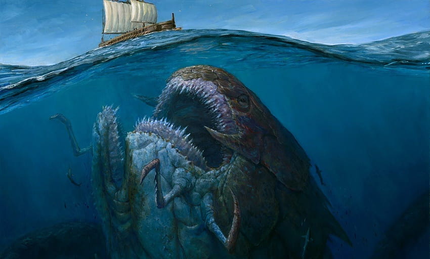 Sea monster HD Wallpaper  Wallpapersnet