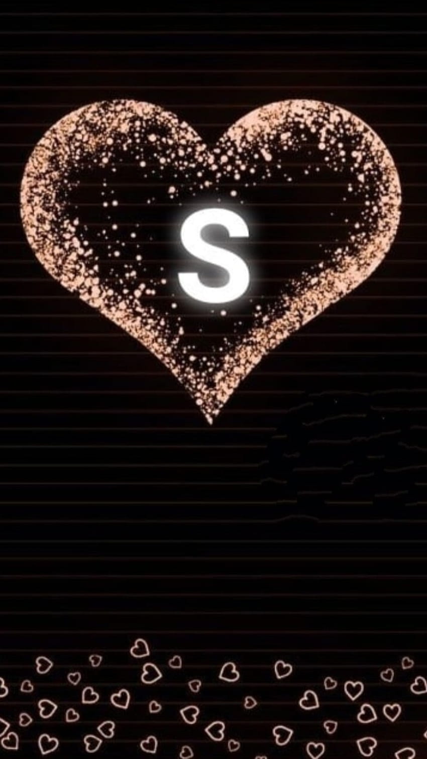 S letter in heart HD wallpapers | Pxfuel