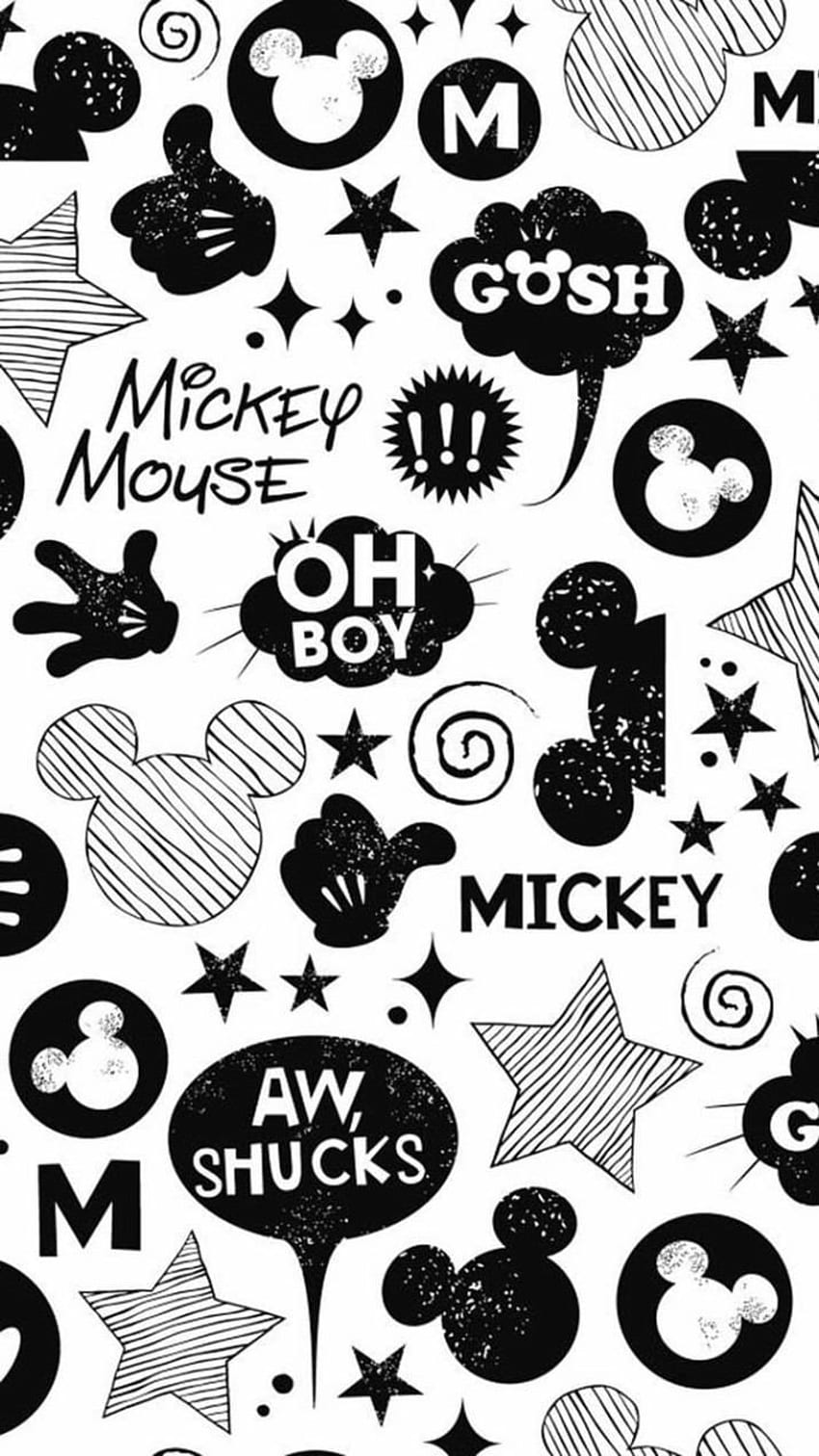 Cool Mickey Mouse, Mickey Mouse Pattern HD phone wallpaper