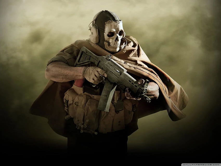 Call of Duty Modern Warfare 2019 Ghost Ultra พื้นหลังสำหรับ U TV: จอกว้าง & UltraWide & แล็ปท็อป: แท็บเล็ต: สมาร์ทโฟน, Ghost Azrael วอลล์เปเปอร์ HD