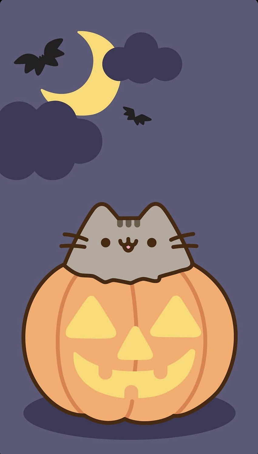 Premium Vector  Seamless pattern in kawaii cute cat style for halloween  cartoon animals background vector illustra