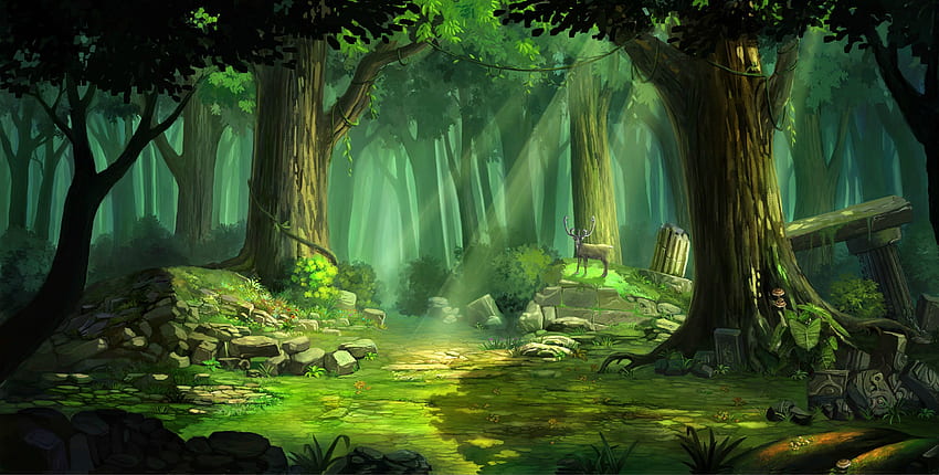 Papel de parede HD para desktop: Anime, Floresta, Santuário baixar