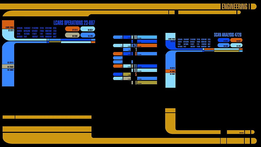 LCARS, Star Trek-Konsole HD-Hintergrundbild