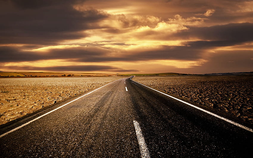 Desert Papéis de Parede, Plano de Fundo Área de Trabalho. . Desert road, Beautiful roads, Highway road HD wallpaper