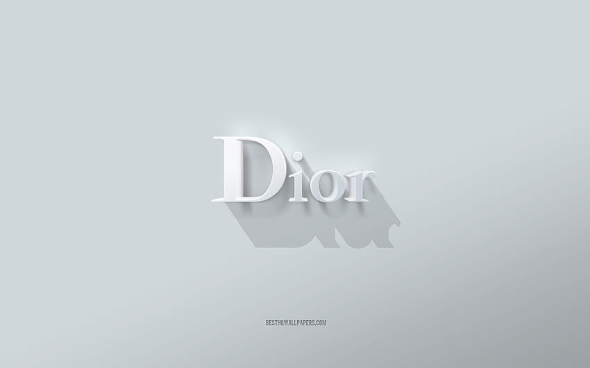 Dior logo brown plaster background Dior 3d logo brands Dior emblem 3d  art HD wallpaper  Peakpx