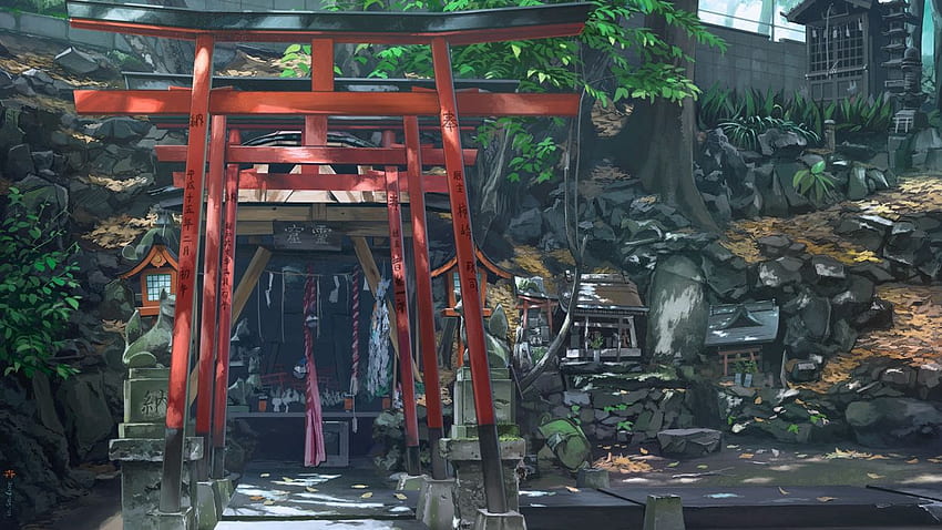 kusakabe nie pozostawia nikomu oryginalnych płatków, Shinto Shrine Tapeta HD