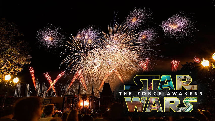 Star Wars Fireworks Walt Disney World Hollywood Studios The Force, Hollywood Studios à noite papel de parede HD