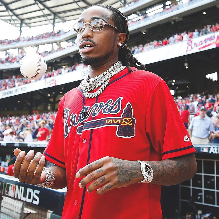 Bleacher Report on Instagram: “Quavo might've had the most ice for a first pitch in MLB history ❄️”. Hip hop artwork, Bleachers, Savage, Quavo 1080X1080 HD phone wallpaper