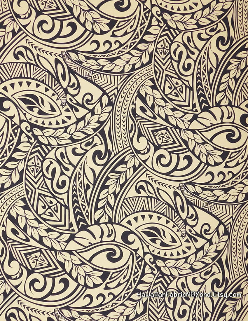Fabric: Polynesian tribal tattoo patterns. lavalava HD phone wallpaper