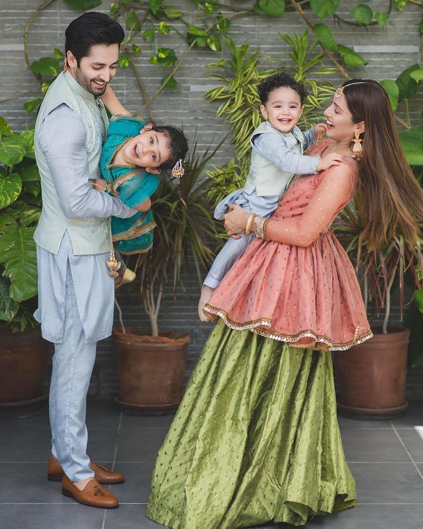 Awesome Eid of Ayeza Khan and Danish Taimoor with their Kids. Daily InfoTainment HD phone wallpaper