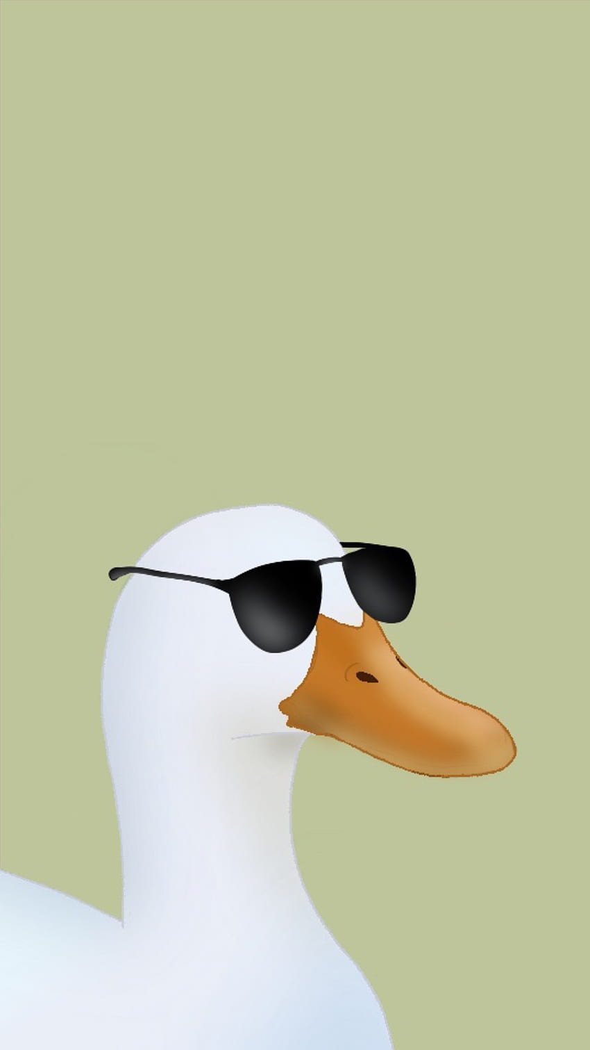 Bebek dengan kacamata hitam, binatang, latar belakang yang sangat keren, lucu wallpaper ponsel HD