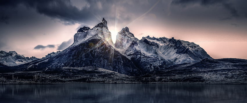 Pegunungan, Awan, Matahari Terbit, Gunung 3440X1440 Wallpaper HD