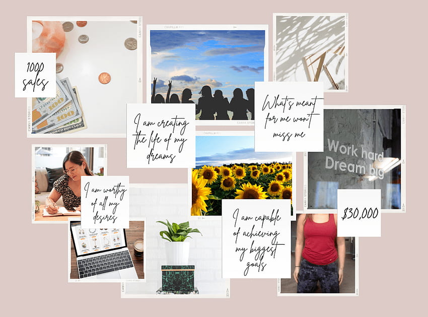 Unique Goal Vision Board Ideas To Try Now - Her Empowered Self HD wallpaper  | Pxfuel