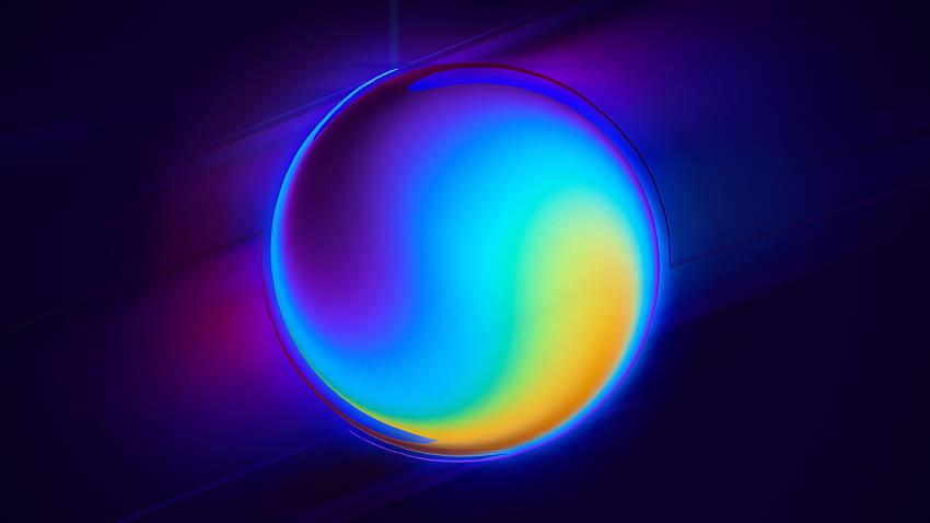 Sphere, 3D, Blue, Gradient, Spiral, , , Abstract,. for iPhone, Android, Mobile and HD wallpaper